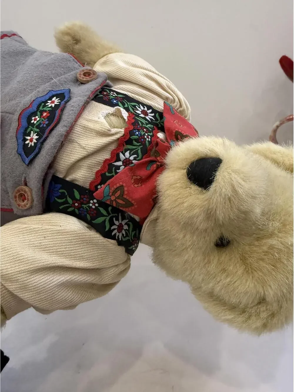 Vintage Fuzzy Vanderbear Eine Kleine Mountain Climber Stuffed Animal Plush Toy